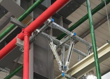 梁子湖该抗震支架的整体式支吊架结构协调性好